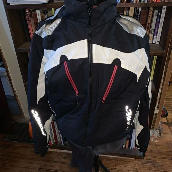 Atomic black and white ski slopes snowboarding L/54 jacket - Picture 1 of 8